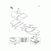 Схема узла: Сиденье для Kawasaki ZR400 Zephyr X