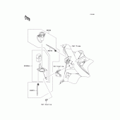 Схема узла: Аксессуары(dc12v socket) для Kawasaki KLE650 Versys 650