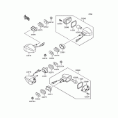 Схема вузла: Поворотники для Kawasaki ZR400 Xanthus