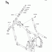 Схема вузла: Рама для Kawasaki VN800 Vulcan 800 Classic