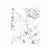 Схема узла: Стартер для Kawasaki ZR1200 ZRX1200 DAEG