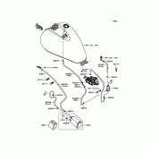 Схема вузла: Fuel Evaporative System(CA) для Kawasaki VN900 Vulcan 900 Classic LT