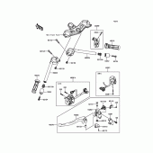 Схема узла: Руль & Пульт управления рулевой для Kawasaki ZX1000 Ninja ZX-10R