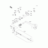 Схема узла: Переключатель передач для Kawasaki ZX750 Ninja ZX-7