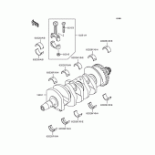 Схема вузла: Колінчастий вал для Kawasaki ZX636 Ninja ZX-6R
