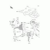 Схема узла: Радиатор для Kawasaki ZX1000 Ninja ZX-10R