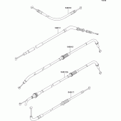 Схема вузла: Троси для Kawasaki ZR750 Z750