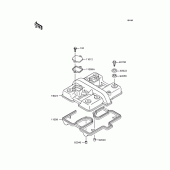 Схема вузла: Клапанна кришка Kawasaki EX400 EX-4