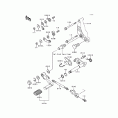 Схема узла: Переключатель передач для Kawasaki ZG1000 Concours