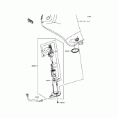Схема вузла: Паливний насос для Kawasaki ER650 ER-6N