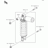 Схема вузла: Амортизатор для Kawasaki ZX900 Ninja ZX-9R