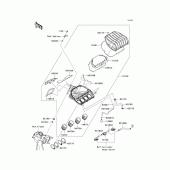 Схема узла: Воздушный фильтр для Kawasaki ZX636 Ninja ZX-6R ABS