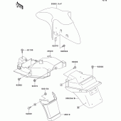 Схема узла: Fender для Kawasaki ZX600 ZZ-R600