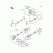 Схема вузла: Поворотники для Kawasaki ZR400 ZRX-II