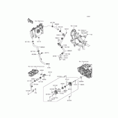 Схема вузла: Патрубки системи охолодження для Kawasaki KLE250 Versys-X 250 ABS