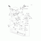 Схема вузла: Вихлопна система для Kawasaki KX100