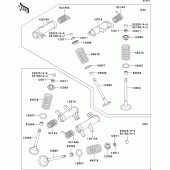 Схема вузла: Клапан(и)(1/2) для Kawasaki VN900 VN900 Custom