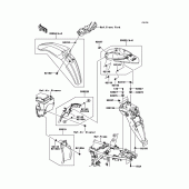 Схема узла: Крыло для Kawasaki KLX250 KLX250