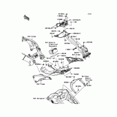 Схема узла: Заднее крыло для Kawasaki ZX1000 Ninja ZX-10R