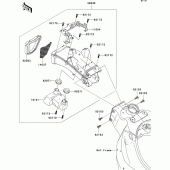 Схема вузла: Air duct для Kawasaki ZX600 Ninja ZX-6R