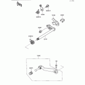 Схема узла: Переключатель передач для Kawasaki KL650 KLR650
