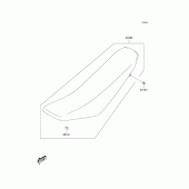 Схема вузла: Сидіння для Kawasaki KLX125 KLX125
