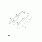 Схема вузла: Кришка бічна для Kawasaki KLX125 KLX125L