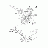 Схема узла: Ступица заднего колеса (A1/a2) для Kawasaki KLX125 KLX125