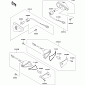 Схема узла: Turn signal для Kawasaki ZX600 ZZ-R600