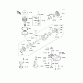 Схема узла: Масляный насос (1/2) для Kawasaki ZG1000 1000GTR