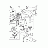 Схема узла: Карбюратор для Kawasaki BJ250 250TR