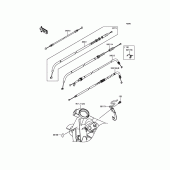Схема вузла: Троси для Kawasaki BR250 Z250SL