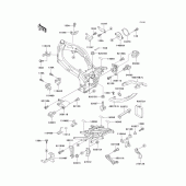 Схема вузла: Батарейний відсік(1/2) для Kawasaki ZX900 Ninja ZX-9R