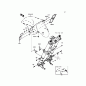 Схема узла: Переднее крыло для Kawasaki ZX1400 ZZR1400 ABS