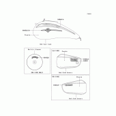 Схема узла: Decals(purple)(vn1500-p2) для Kawasaki VN1500 Vulcan 1500 Mean Streak