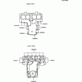Схема вузла: Болти картера двигуна для Kawasaki ZX600 GPX600R