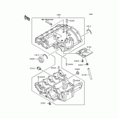 Схема вузла: Картер двигуна для Kawasaki ZR250 Balius