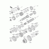 Схема узла: Трансмиссия для Kawasaki ZX600 Ninja ZX-6R