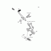 Схема вузла: Лапка гальма для Kawasaki ZX600 Ninja ZX-6R