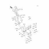 Схема вузла: Кріплення двигуна Kawasaki KX85 KX85