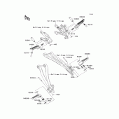 Схема узла: Подножки для Kawasaki ZX1000 Ninja ZX-10R
