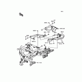 Схема вузла: Заглушка сидіння (Опція) для Kawasaki KLE650 Versys 650 ABS