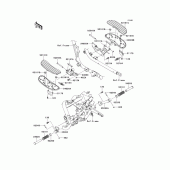 Схема вузла: Підніжки для Kawasaki VN1700 Vulcan 1700 Voyager Custom ABS