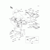 Схема вузла: Side covers/chain cover(1/3) для Kawasaki KLX250 KLX250S