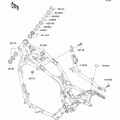 Схема узла: Рама для Kawasaki VN1500 VN1500 Classic Tourer Fi