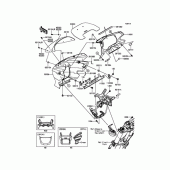 Схема узла: Обтекатель(DFFA) для Kawasaki ZR1200 ZRX1200 DAEG