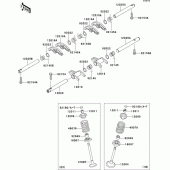 Схема узла: Клапан(ы)(1/2) для Kawasaki EJ800 W800