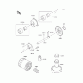 Схема узла: Масляный насос & Масляный фильтр для Kawasaki ZX600 Ninja ZX-6