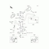 Схема узла: Руль & Пульт управления рулевой для Kawasaki VN1500 Vulcan 1500 Classic FI