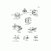 Схема узла: Наклейки для Kawasaki ZX1400 ZZR1400 ABS